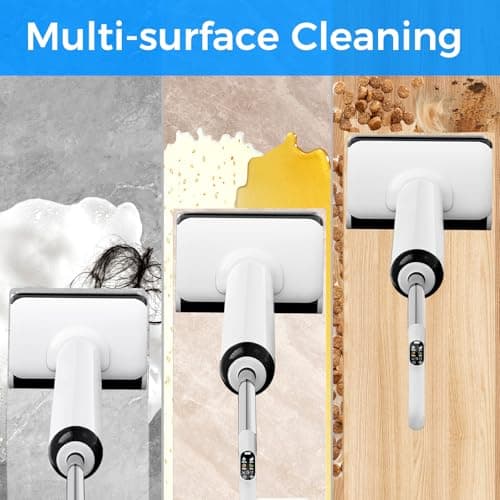 Cordless Wet Dry Vacuum Cleaner, 23KPa Vacuum Mop for Hard Floors, Up to 45 Min Runtime, 180° Lay-Flat Design with Hot Water Self-Cleaning & 185°F Hot Air Drying, Anti-Tangle Brush for Pet Hair view 2