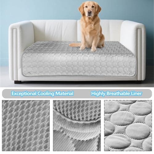 SFYWMGS Dog Cooling mat, 59’’×40’’Washable Cooling Pad for Dogs, Large Dog mat Designed for Summer, Breathable and Easy to Carry pet mat for Dogs, Cats and Pets view 3