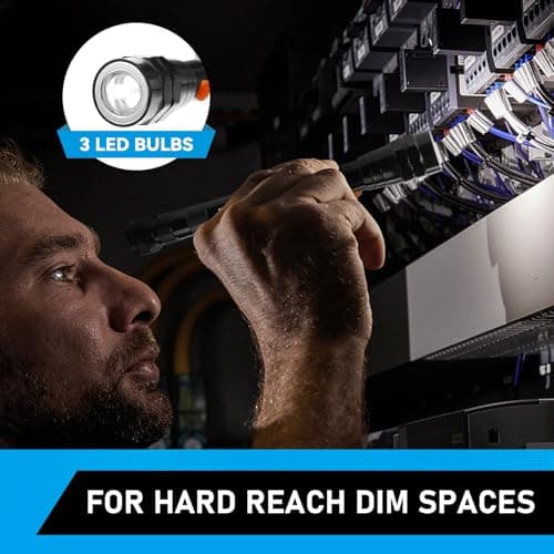 Telescoping Magnet Pickup Tool with 3 LED Magnetic Flashlight, Gifts for Men, Him, Adults, Cool Gadgets Birthday Gifts for Men, Dad, Husband, Boyfriend view 6