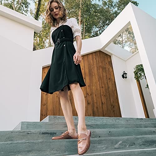 JENN ARDOR Mules for Women Flats Backless Loafers Shoes Slip On Slippers Pointed Toe Low Heel Work Slides Womens Mules Casual Shoes view 5