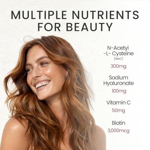 NEUMINA Women's Skin & Beauty Complex, Skin Brightening, Hair, Skin & Nails Health, Cellular Health, Antioxidant Support, Vegan, Non-GMO, Made in USA, 90 Servings view 3