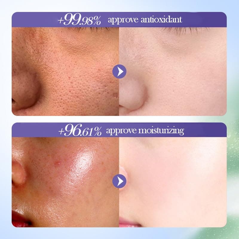 BeauBase Blueberry Skin Care Set - 6PCS, Nourishing and Hydrating Skin Care for Women, Includes Cleanser, Toner, Serum, Eye Cream, Lotion, Moisturizer, Facial Skincare for Birthday Mother's Day Gift view 4