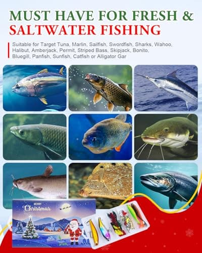 UCEC Fishing Lures Tackle Box with Tackle Included, Fishing Kit with VIBs, Minnows, Frogs, Soft Baits & Hooks, Freshwater Lure Kit for Bass Walleye Trout, Mens Fishing Gifts, Ideal for Father's Day view 5