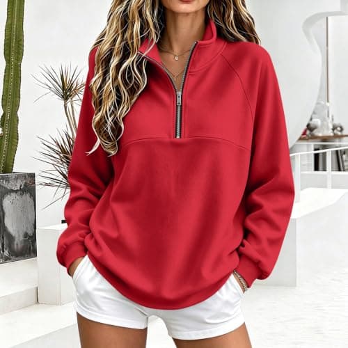 Quarter Zip Pullover Women Fleece view 2