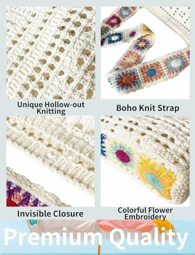 Gleease Straw Tote Bag for Women Woven Beach Bag Raffia Tote with Zipper for Summer Vacation Travel Pool Large Purses view 5