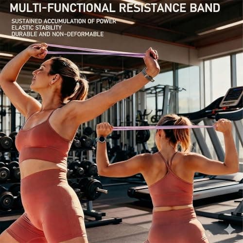JYTIYUWA Resistance Bands with Handles,Figure 8 Resistance Band Elastic Fitness Bands Exercise Band for Home Yoga Gym Workout view 6