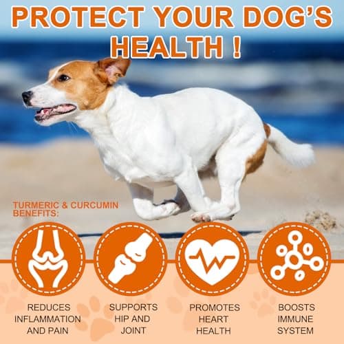Uruses Turmeric Curcumin for Dogs, Hip & Joint Support, Heart Health Support, Immune System Booster, Dog Joint Supplement for All Ages Breeds & Sizes, 180 Chewable Tablets, Peking Duck Flavor view 6