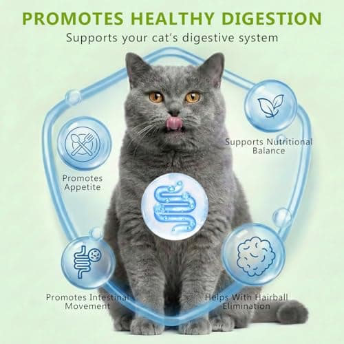 Prettypum Cat Grass Treats for Indoor Cats - Freeze Dried Cat Grass Crunchy Snacks for Hairball Control and Digestive Support - Natural Kitty Grass Supplement - 4.23 oz view 6