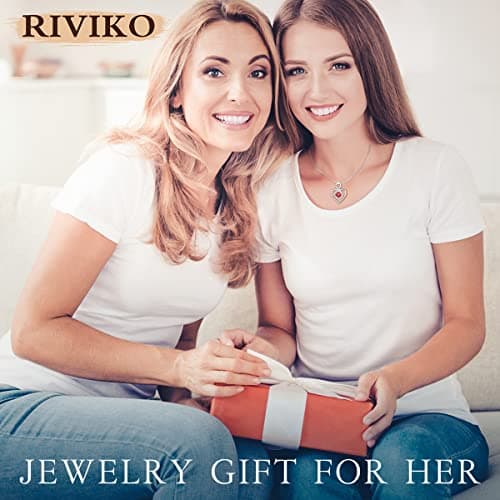 RIVIKO Infinity Heart Symbol Necklace for Women 925 Sterling Silver Love Heart Pendant Valentine's Day Anniversary Birthday Christmas Jewelry Gifts for Women Mom Wife Sister Her Friends view 3