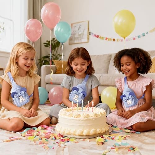 Sling Bag for Girls Kids Gifts for 2 3 4 5 6 Year Old Girl, Blue S view 6