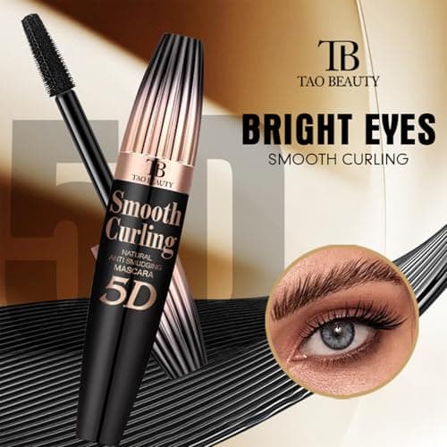 5D Fiber Mascara for Lengthening & Volumizing, Waterproof Smudge-Proof Mascara Buildable for Dramatic False Lash Effect, Clump-Free & Flake-Free view 3