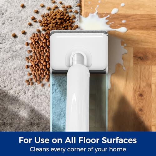 Wet Dry Vacuum Mop, 180°Lay-Flat Cordless Vacuum Mop All in One, Floor Cleaner Machine, 45 Minutes Long Runtime Electric Mop, 158℉ Self-Cleaning, Edge Cleaning, Self-Propelled Vacuum Mop Combo view 2