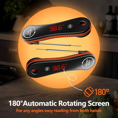 0.5 Sec Instant Read Meat Thermometer Digital, Digital Thermometer, Paysean Thermometer for Grilling, BBQ, Candy, Liquid, Beef, Gifts for Him Dad Men Birthday view 4