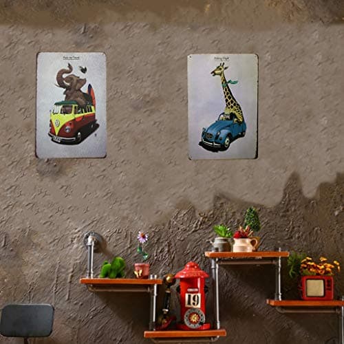 AIQIBAO Metal Vintage Tin Sign Decor-Animal for Kitchen Home Garage Bar Pub Outdoor Retro Art Sign 12" X 8" view 2
