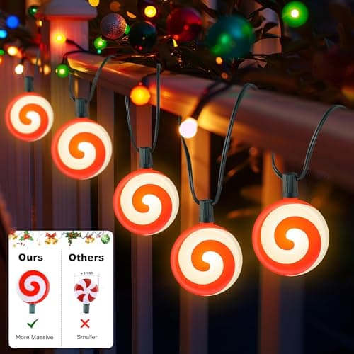 Ultimate Unicorn Christmas Decoration Lollipop Pathway Lights Red view 6