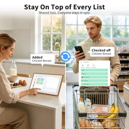 VEJLD
Digital
Calendar
10.1"
Smart
Family
Planner
Electronic
Touch
Screen | Calendar Sync, Interactive Chore Chart with Rewards, Meal Planner, To-Do List, Electronic Photo Frame, Desk Stand Included view 5