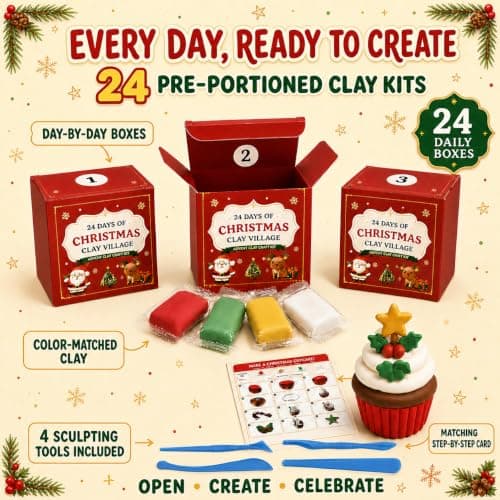 Christmas Air Dry Clay Advent Calendar 2026 view 3