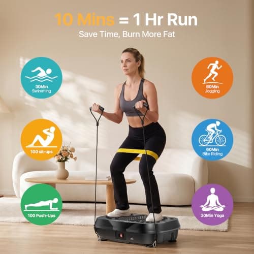 ALSO GO Vibration Plate Exercise Machine for Whole Body Lymphatic Drainage view 2