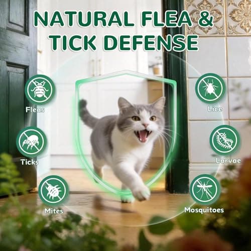 Flea and Tick Prevention for Cats, 500 Cat Flea Treatment, Natural Oral Flea Treatment for Cаts with Vitamins - Supports Skin & Coat, Digestive Health for All Breeds & Ages, Chicken Flavor view 4
