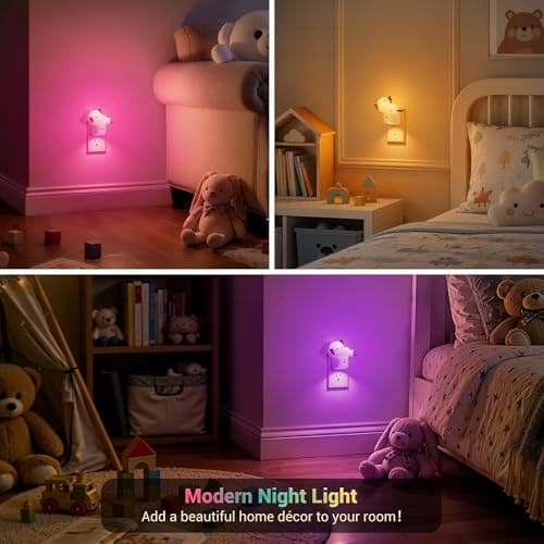 JandCase Night Light for Kids,3D Funny Axolotl Night Lights Plug into wall view 3