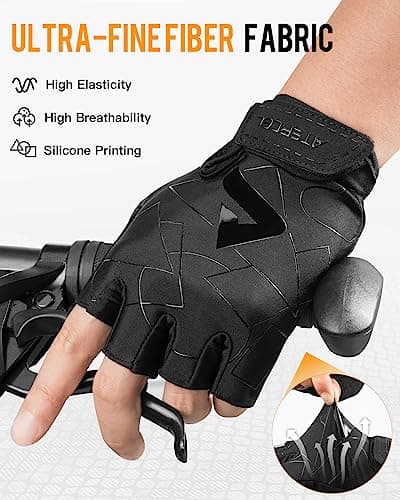 ATERCEL Cycling Gloves, Bike Gloves for Men Women, Bicycle Glove for Cycling, Workout, Gym, Training, Weight Lifting Outdoor, Mountain Bike, and Riding view 3