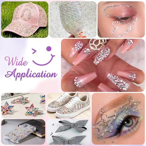 Bedazzling Kit 50000Pcs 28 Colors Jelly Resin Rhinestones view 5
