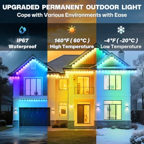 Permanent Outdoor Lights, 100FT Outdoor Lights, Ceiling Lights view 5