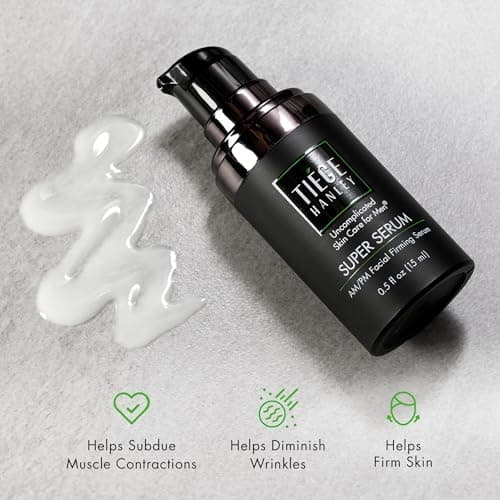 Tiege Hanley Anti Aging Face Serum for Men, Super Serum with Peptides, Retinyl Palmitate, and Sodium Hyaluronate to Firm Skin and Reduce Fine Lines, Men’s Skin Care, 0.5 Fl Oz, 2 Pack view 4