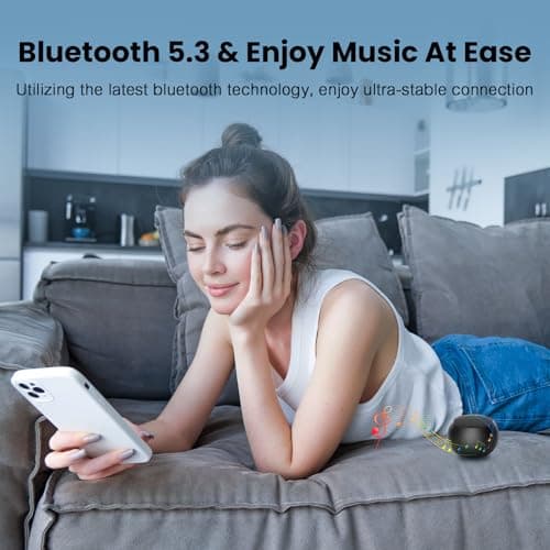 Mini Bluetooth Speaker, 2026 Super Bass 5W Portable Wireless Speaker with Lanyard, IP7 Waterproof 8H Playtime Brief Design, Small Shower Travel Speaker for Outdoor/Beach, Compatible with iOS/Android view 6
