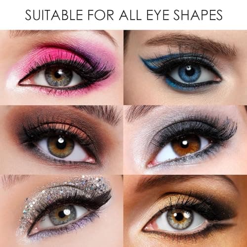 Magnetic Eyelashes, Light Weight Natural Look False Eyelashes with Applicator and Eyelash Comb, Reusable & No Glue Needed view 5