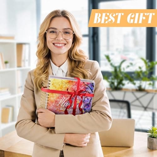 Planner 2026-2027, Large 18 Months Academic Daily Weekly Monthly Planner Yearly Agenda Jan. 2026–June. 2027, 7.9" x 9.8", Page Tabs, Separator Page, Pocket Folder, Bookmark, Stickers, Sticky Note Set view 2