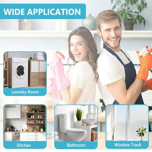 9PCS Crevice Cleaning Brush, Hard Bristle Scrub Brushes Tools for Deep Cleaning Gap, Multifunctional Grout Brush for Home, Bathroom, Kitchen, Window and Corners view 6