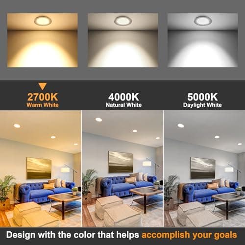 BR30 LED Flood Light Bulbs E26 Base 65W Equivalent 2700K Warm White，Recessed Can Light Bulbs Indoor, 850LM, Dimmable, CRI85, 120V, Ceiling Light Bulbs for Kitchen, Living Room 6 Pack view 3