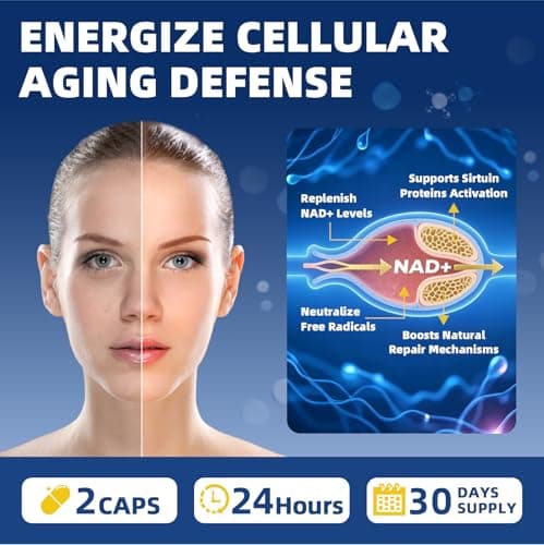 GREENPEOPLE Liposomal NAD Supplement for Women - NAD+ Supplement Nicotinamide Riboside w/Resveratrol, Quercetin & Liposomal Vitamin C for Skin - 60 CT view 5