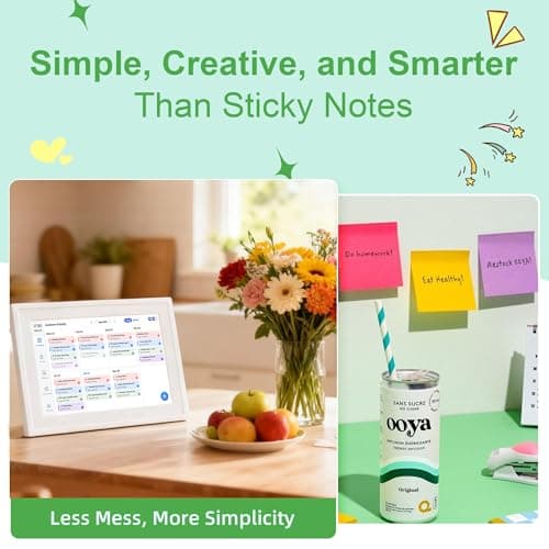 10.1’’ Smart Digital Calendar - Interactive Touch Screen, HD Display, Wall Mountable Family Organizer with Chore Chart, To-Do Lists & App Sync for Home & Office, Warm Mothers’s Day Gift, Gift for Her view 7