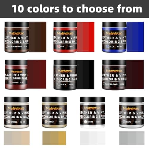 Malydyox Leather Recoloring Balm, 10 oz Leather Color Restorer Conditioner, Leather Color Repair Patch, Leather Restorer for Couches, Leather Color Repair Kits for Furniture, Sofa (Dark Brown) view 6