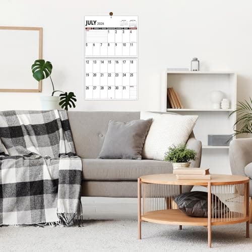 Wall Calendar 2026-2027 - 2026-2027 Large Wall Calendar, Jul. 2026 - Dec. 2027, 14.7'' x 23.2''(Open), Big Calendars 2026, 18 Months Jumbo Large Print 26-27 Calendar, 14.7'' x 11.6''(Close), Twin-Wire Binding view 7