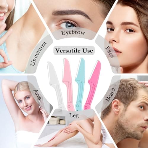 Dermaplane Razor for Women Face Shaver 12 PACK Foldable Face Razor view 6
