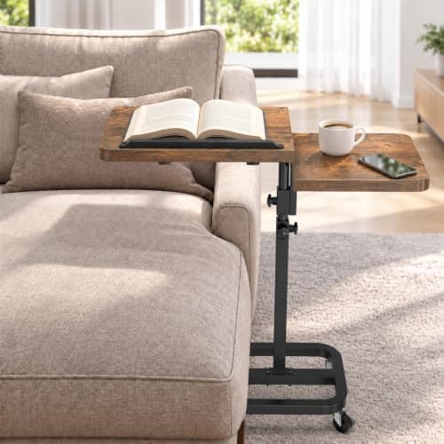 2026 Anti-Wobble Modern Rolling Portable Laptop Table with Lockable Wheels — image 1
