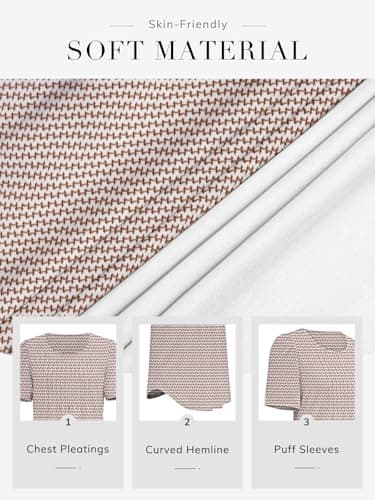 ATHMILE Womens T Shirts Short Sleeve Summer Tops Pleated Dressy Casual Blouses Spring Clothes Beach Vacation 2026 view 5