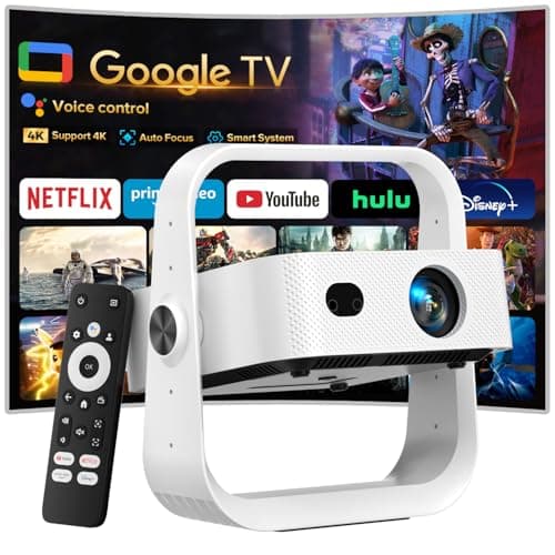 Projector Built-in Google TV/APPs 4K AI Auto Focus, Voice Control — image 1