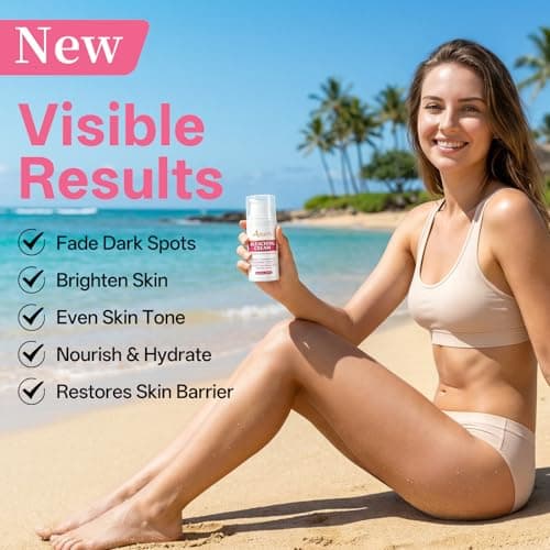 Skin Lightening Cream for Intimate Areas with Arbutin, Tranexamic Acid, Niacinamide, Vitamin C Brightening Cream Dark Spot Remover for Underarm, Knees, Elbows, Inner Thigh, Bikini Area (1fl.oz) view 3
