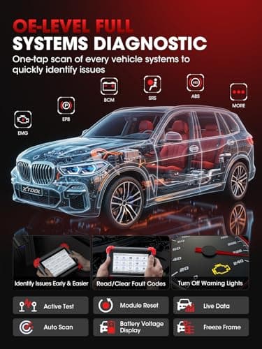XTOOL D7BT Wireless Bidirectional Scan Tool with ECU Coding, AI-Assisted | Full System OBD2 Scanner Diagnostic Tool for Car with 39+ Resets, FCA/CANFD/DoIP, Crank Sensor Relearn, 3 Years Free Update view 6