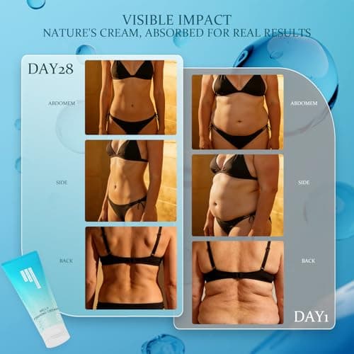 Luxeviss Advanced Belly Firming Cream – B FLAT Skin Tightening Lotion for Stomach, Thighs & Butt – Helps Reduce the Look of Cellulite & Stretch Marks – Hydrating Body Cream for Women & Men, 3.35 Oz view 4