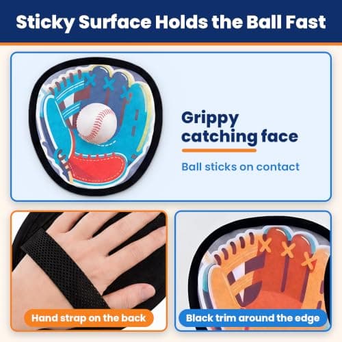 Velcro Ball and Catch Game Outdoor Toys for Kids Ages 3-12+ view 4