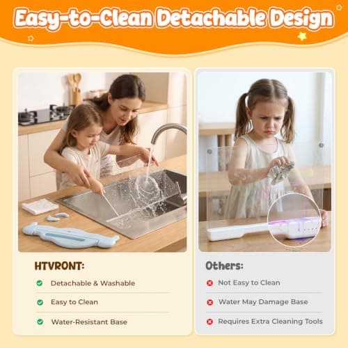 LED Drawing Board for Kids, Birthday & Christmas Gift Idea for Girls & Boys | HTVRONT 16" Rechargeable Doodle Glow, Detachable Panel, 13 Light Effects, Halloween Toys for Kids, Toys for Girls Age 4-12 view 2