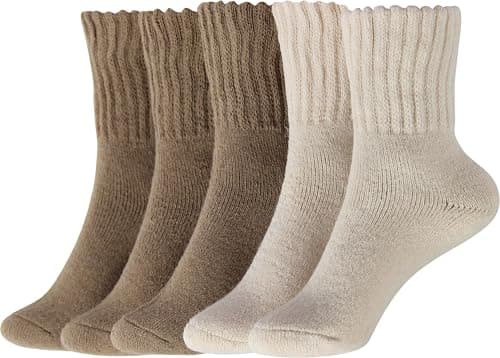 BenSorts Women's Winter Boots Socks Thick Warm Cozy Crew Socks Solid Color Gifts — image 1