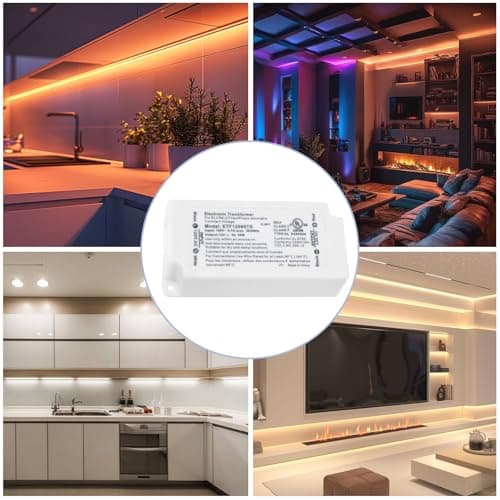 Hanbaak 60W Dimmable LED Driver, Electronic Transformer, 120V AC to 12V DC Power Supply for LED Strip Light, Low Voltage Lighting Project, Compatible with Lutron Leviton Dimmers, UL Listed, Class 2 view 6