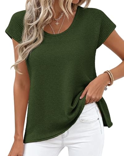 BTFBM Sweater Vest Women 2026 Spring Summer Cap Sleeve Crew Neck Casual Loose Business Tops Western Vacation Outfits view 5