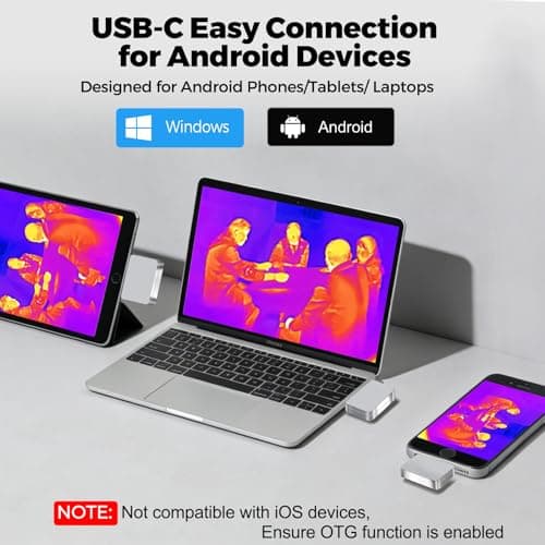Thermal Camera for Android USB-C, 512x384 Super Resolution with Macro Lens, NeoTamarix 256x192 IR Resolution Thermal Imager, 5°F to 1022°F, Work for Home Industrial PCB Inspection(NOT for iOS) view 3
